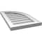 Ekena Millwork Quarter Round Top Right Surface Mount PVC Gable Vent w/ 2"W x 1-1/2"P Brickmould Frame, 14"W x 24"H GVPQR14X2402SN - alternate 4